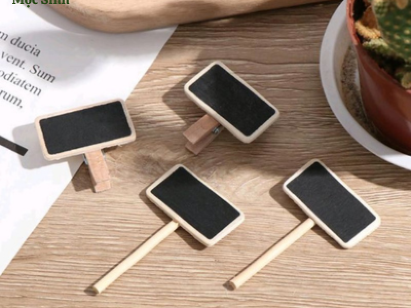 Bảng tên gỗ cắm cây